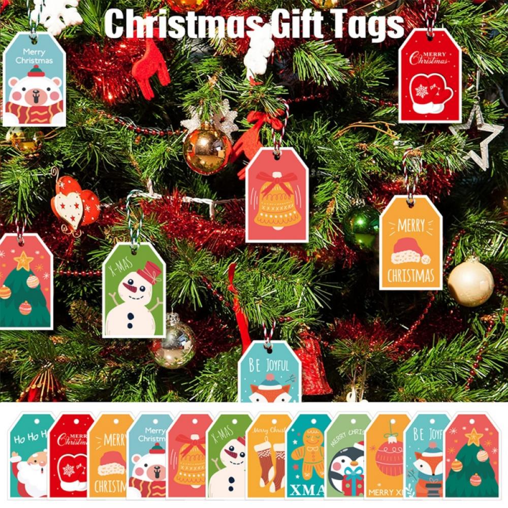 48 Pack Christmas Tags, Christmas Tags for Gifts, Christmas Gift